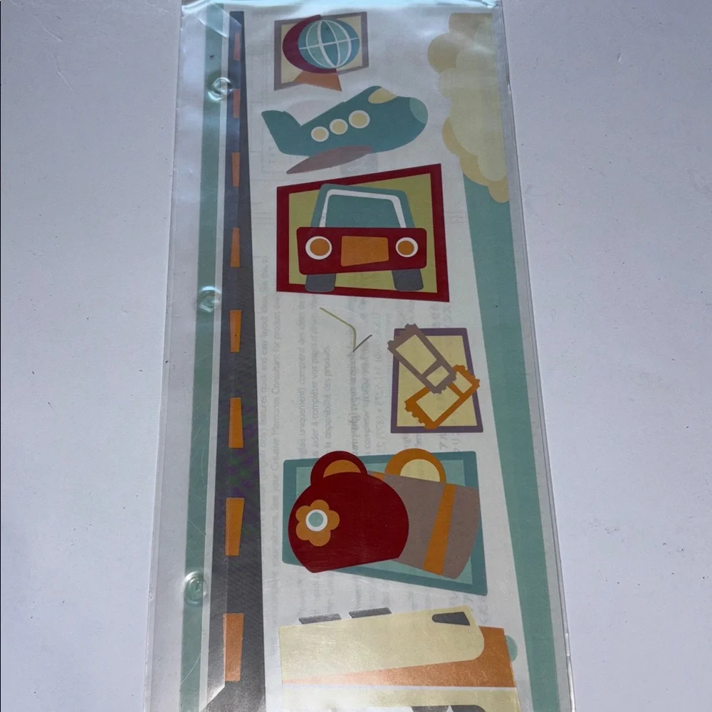 Creative memories Jumbo Great Lengths Cabana Stickers Birthday Travel Family